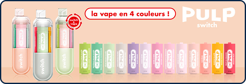 Le Pod Switch s'accompagne d'une grande quantit&eacute; de saveurs
