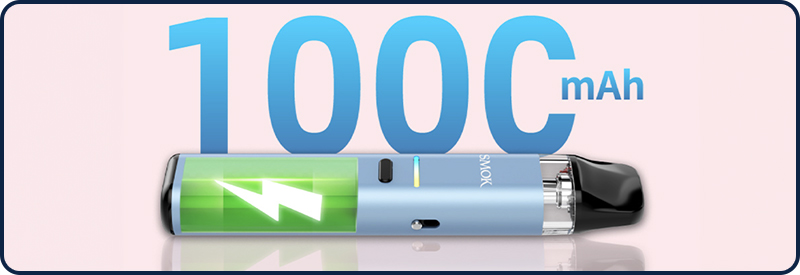 Kit Novo Eco dot&eacute; de sa batterie amovible en 1000 mAh. 