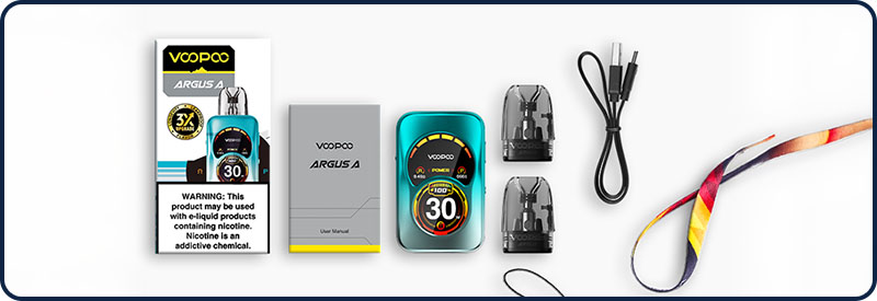Le contenu du kit Argus A, disponible sur E-Liquide-Fr !