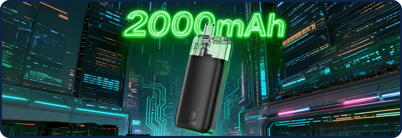 La batterie de 2000 mAh du Fanssy se recharge en USB-C