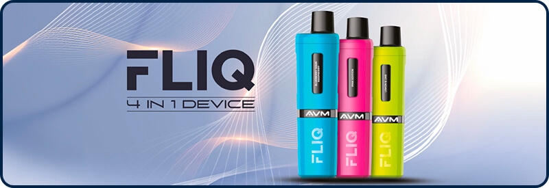 La cigarette &eacute;lectronique FLIQ en 3 couleurs