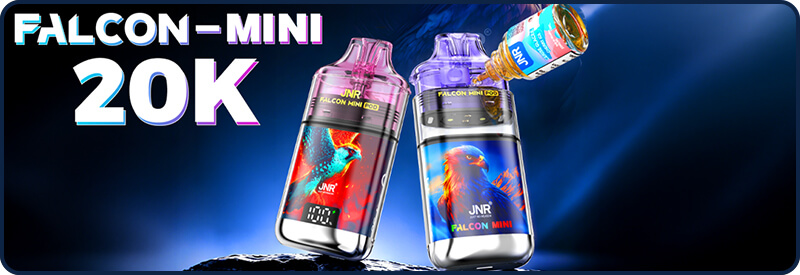 Pr&eacute;sentation de la puff rechargeable Falcon Mini 20K de JNR