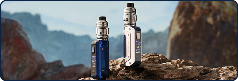 Un design fidèle aux pr&eacute;c&eacute;dents modèles de la marque Geekvape. 