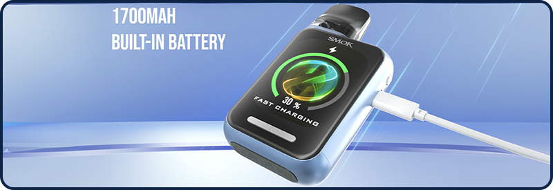 Doté d'une batterie de 1700 mAh !