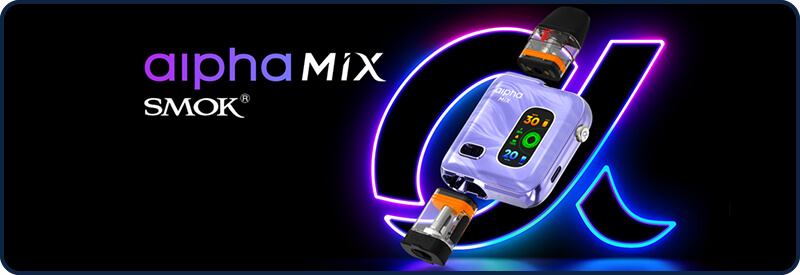 La premiere ecigarette Alpha Mix Smoktech à double cartouche