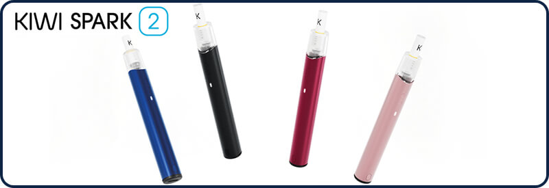 Les quatre couleur du stylo pod Kiwi Spark 2 de Kiwi Vapor
