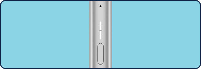 Les voyants leds témoins de batterie du Veev One Les voyants leds témoins de batterie du Veev One
